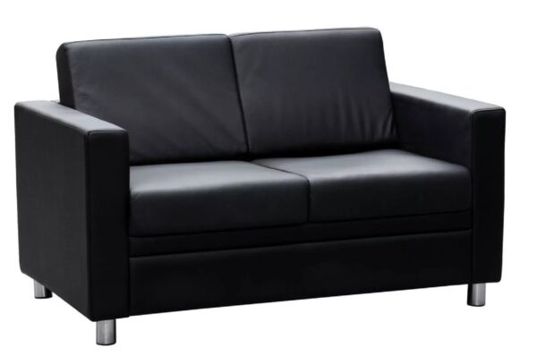 Lounge Sofa GENUINE LEATHER Reception Area Waiting Room Office - Image 3