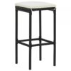 Tidyard 5 Piece Garden Bar Set Acacia Wood Table and 4 Stool Chairs with F5M2 - Image 2