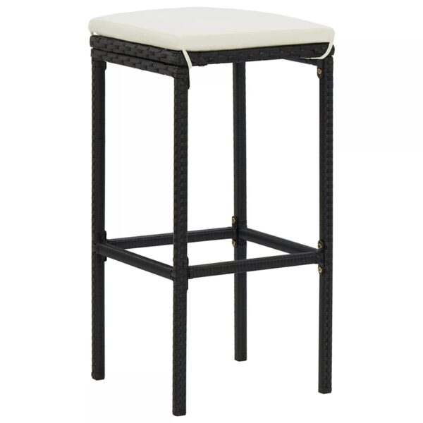 Tidyard 5 Piece Garden Bar Set Acacia Wood Table and 4 Stool Chairs with F5M2 - Image 2