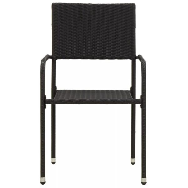 Tidyard 5 Piece Garden Dining Set Dinner Table and Armchairs Garden Patio C2M8 - Image 2