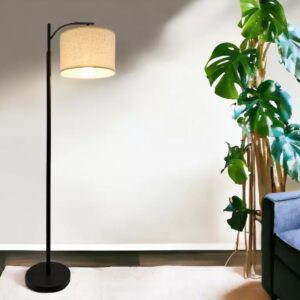 New Modern Black Floor Lamp Black Stand Storage Reading Lighting Shade