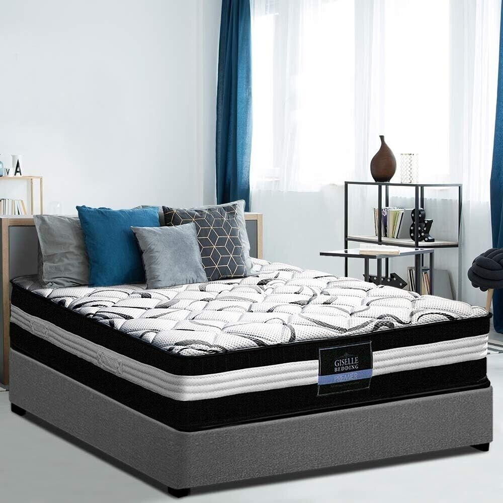 Queen Mattress Bed Foam Mattresses 30cm Thickness, with 5-Zone Pocket Spring Sys