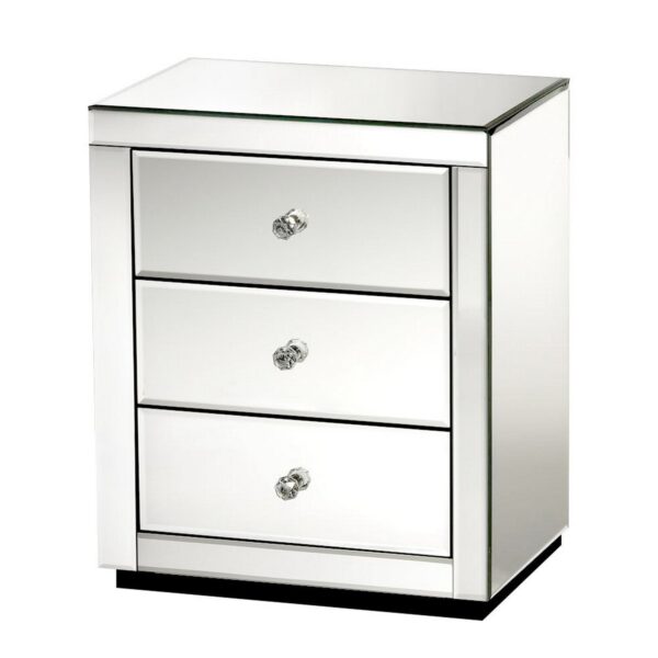 NEW Artiss Bedside Tables Drawers Mirrored Set Of 2