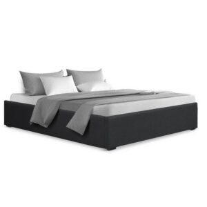 Artiss Bed Frame Double Size Gas Lift Mattress Base with Storage Platform Fabric