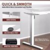 Ergomaker Electric Standing Desk Height Adjustable Sit Stand Motorised Single - Image 2