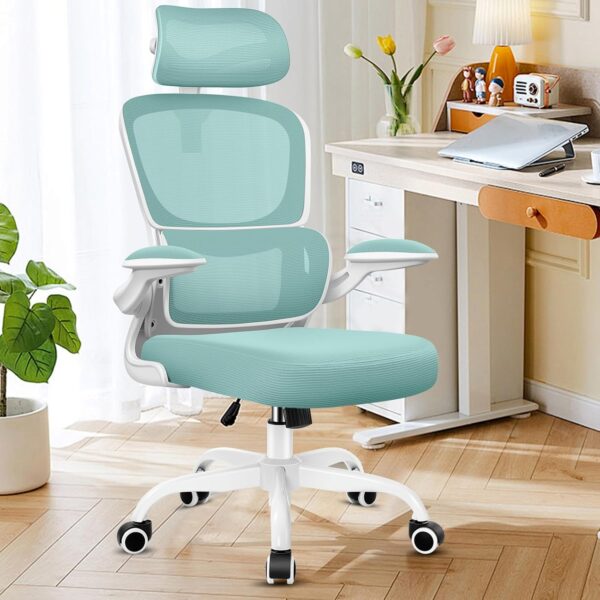 Ergonomic Office Chair, High Back Mesh Desk Chair with Lumbar Support and Adjust