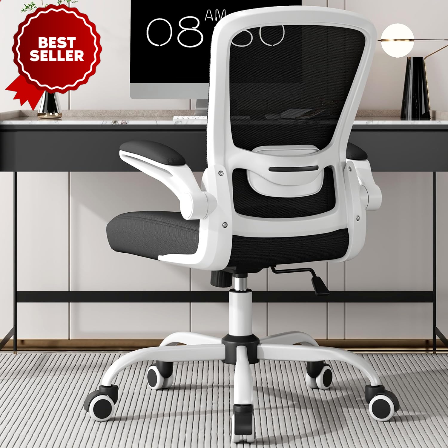 Ergonomic Office Chair, High Back Mesh Desk Chair with Adjustable Lumbar Support