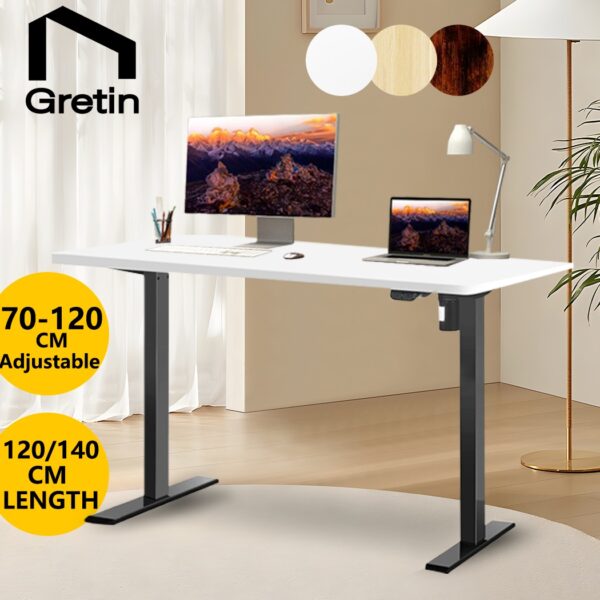 Electric Standing Desk Home Office Sit Stand Adjustable Computer Desk