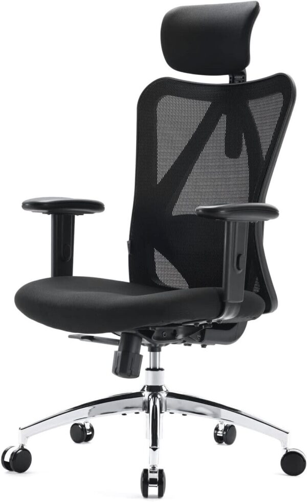 SIHOO M18 Ergonomic Office Chair, Big and Tall Office Chair, Adjustable Headrest