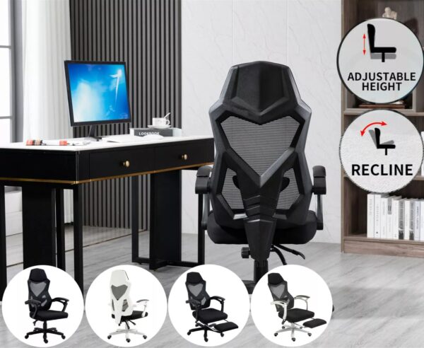 Ergonomic Office Chair High Back Adjustable Mesh Recliner Computer Chair