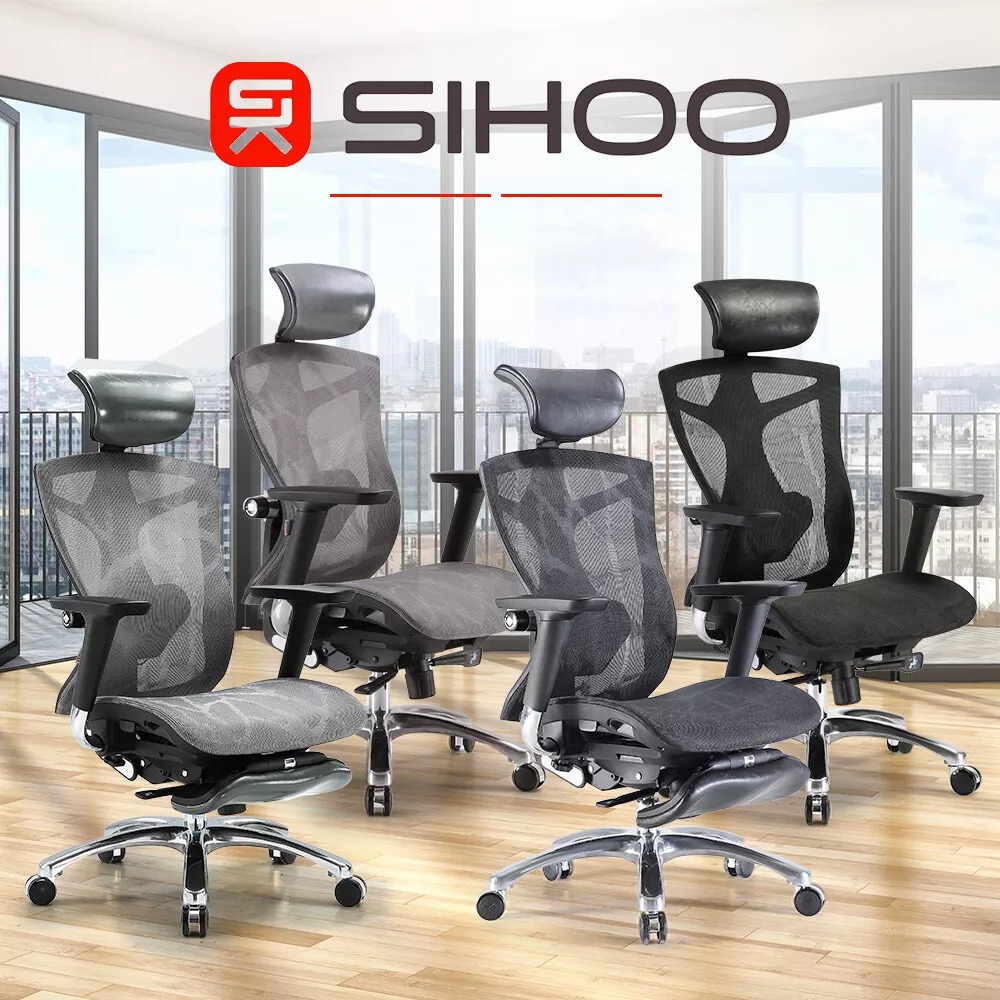 SIHOO V1 Ergonomic Executive Office Chair Premium Mesh Seat Headrest Support