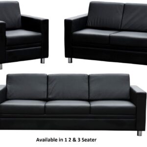 Lounge Sofa GENUINE LEATHER Reception Area Waiting Room Office