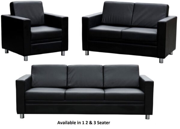 Lounge Sofa GENUINE LEATHER Reception Area Waiting Room Office