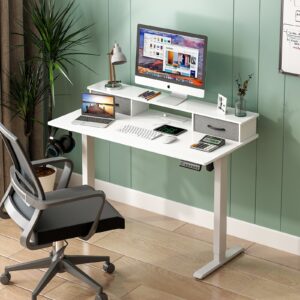 Ufurniture Electric Standing Desk Adjustable Height Sit Stand Table120cm White