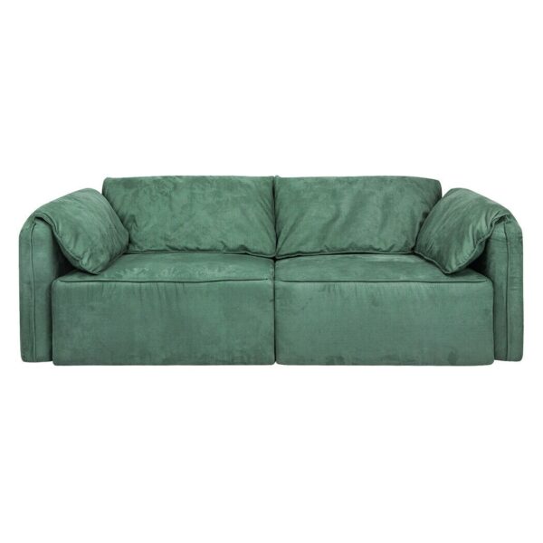 Levede Sofa Floor Couch 3 Seater Leathaire Italian Casablanca Living Room Lounge