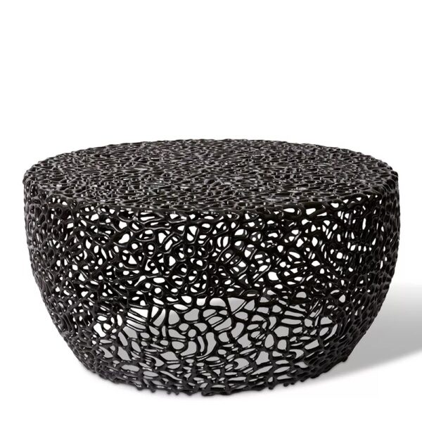 Ishaan Coffee Table Home Decor Living Room Furniture Black 80 x 80 x 38cm