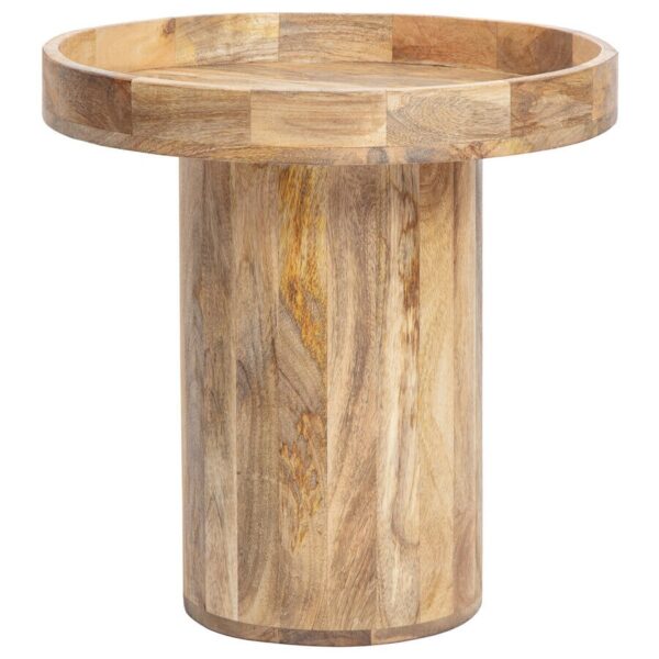 Willow & Silk 50cm Round Mango Wooden Home/Office Side/Coffee Table/Furniture