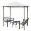 Garden Pavilion with Table and Benches 2.5x1.5x2.4 m - Image 2
