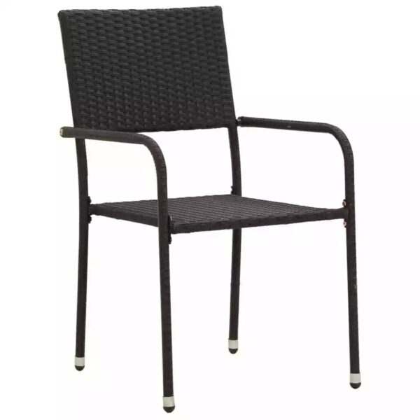 Tidyard 5 Piece Garden Dining Set Dinner Table and Armchairs Garden Patio I6Q7 - Image 2