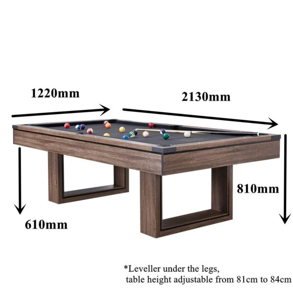 Ocala Dining Pool Table - 7FT 3IN1 - Image 4