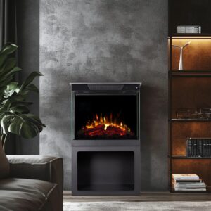Conrad 1500W 24" 3-Sided Freestanding Electric Stove with Base