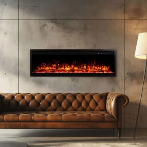 Harmony 1500W 47 inch Recessed / Wall Mounted Electric Fireplace