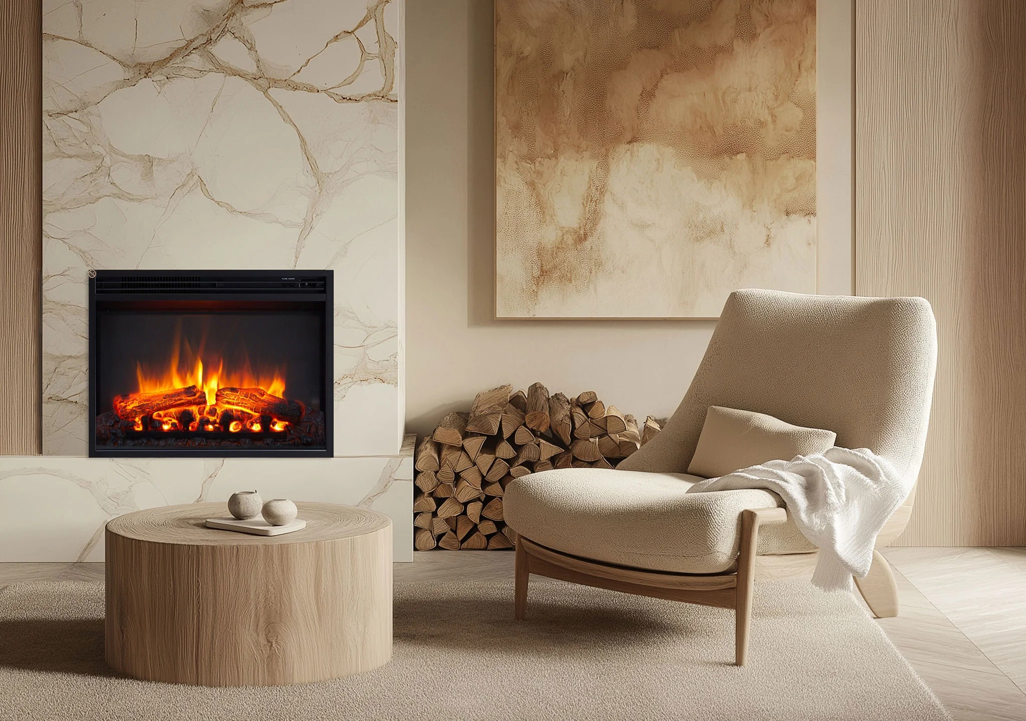 Stella 2000W 23" Electric Fireplace Insert (Compact Model)