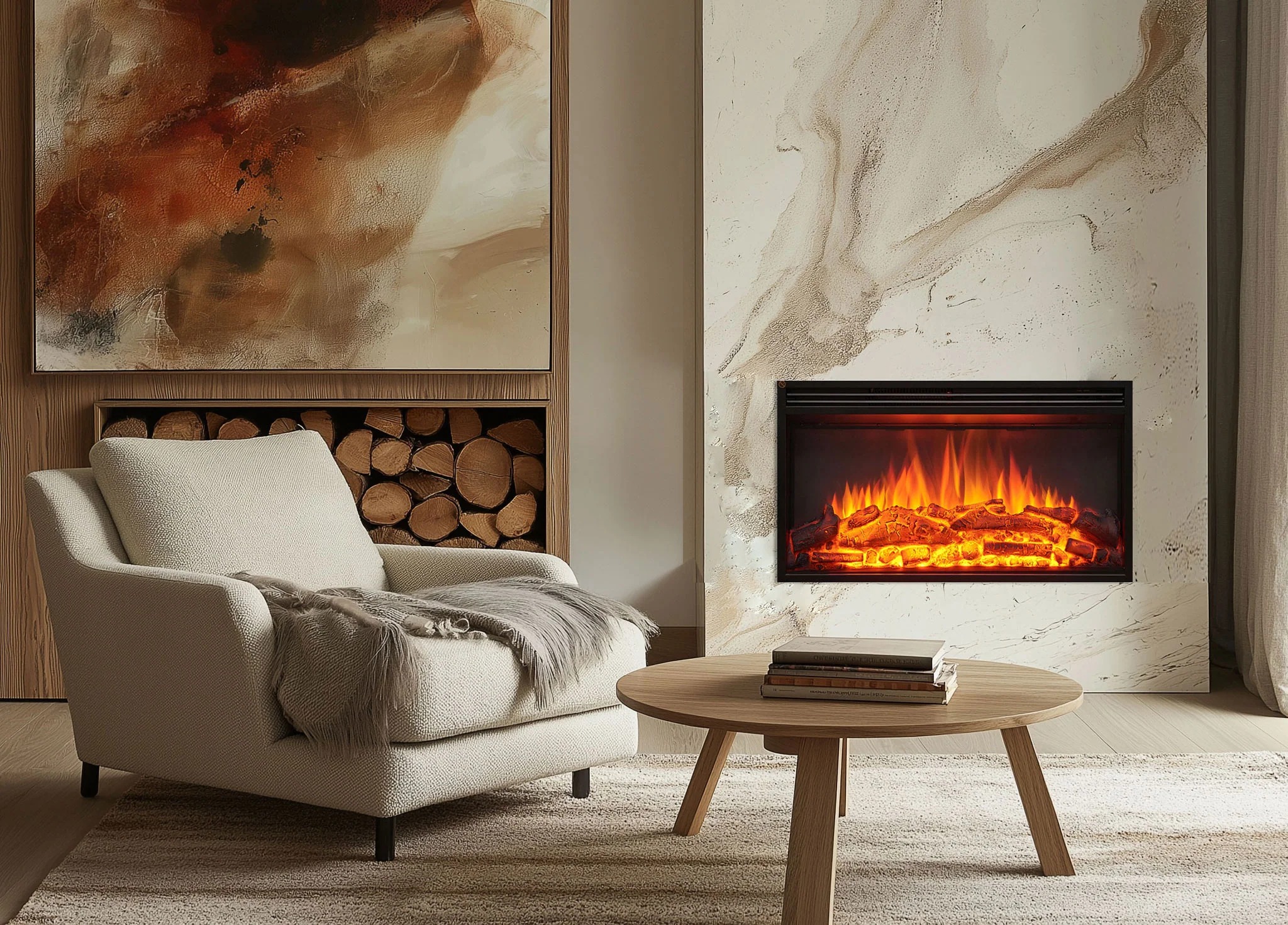 Stella 2000W 30" Electric Fireplace Insert