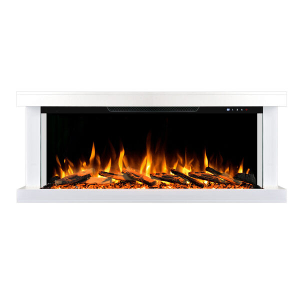 Triora Floating 3 Sided Wall Mounted Electric Fireplace - Smartphone Control - Image 2