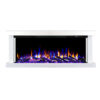 Triora Floating 3 Sided Wall Mounted Electric Fireplace - Smartphone Control - Image 7