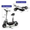 New 2000W Electric Scooter 70KM/H Off Road Portable Foldable Adult Travel Bike - Image 2