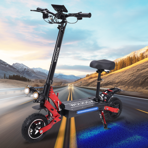 Dual Motor Electric Scooter 2000W 70KM/H 60KM Foldable Adult Off Road E-Bike