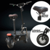 New 2000W Electric Scooter 70KM/H Off Road Portable Foldable Adult Travel Bike - Image 12