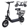 Portable Electric Scooter 50km/h 1500W Motor Foldable 12" Off Road Scooter Bike