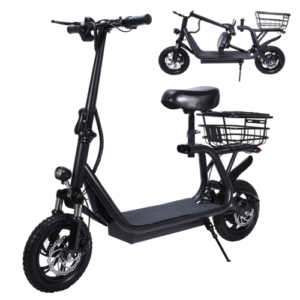 Portable Electric Scooter 50km/h 1500W Motor Foldable 12" Off Road Scooter Bike