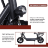 Portable Electric Scooter 50km/h 1500W Motor Foldable 12" Off Road Scooter Bike - Image 4