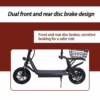 Portable Electric Scooter 50km/h 1500W Motor Foldable 12" Off Road Scooter Bike - Image 8