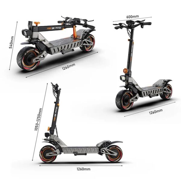 Ruitoo Electric Scooter Portable 3000W/1500W Folding Adult Teenager Travel eBike - Image 3