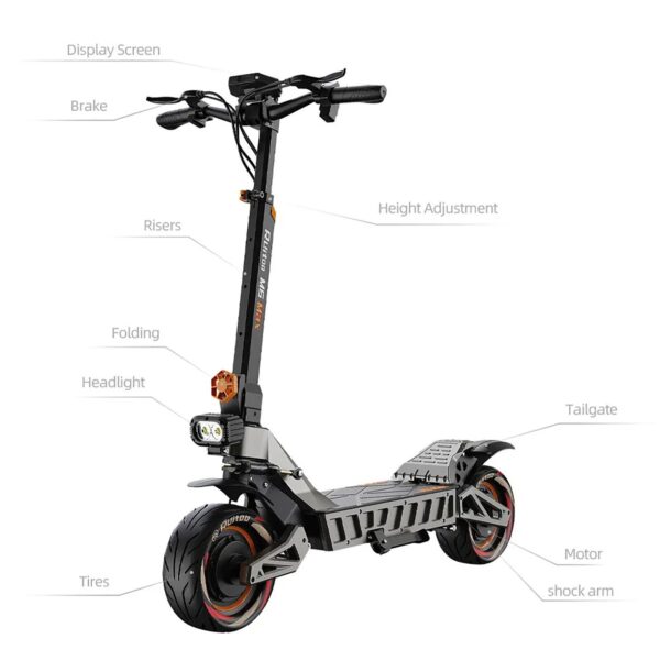 Ruitoo Electric Scooter Portable 3000W/1500W Folding Adult Teenager Travel eBike - Image 9