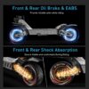 3000W Dual Motor Electric Scooter 70KM/H 70KM Foldable Adult Off Road E-Bike - Image 4