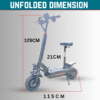 Kasa T1pro 4000w Adult Electric Scooter 48v Off Road Removeable Battery Series 3 - Image 5