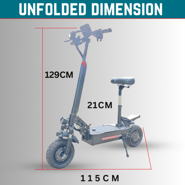 Kasa T1pro 4000w Adult Electric Scooter 48v Off Road Removeable Battery Series 3 - Image 5