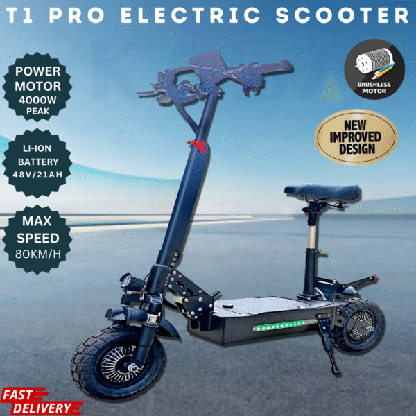 Kasa T1pro 4000w Adult Electric Scooter 48v Off Road Removeable Battery Series 3