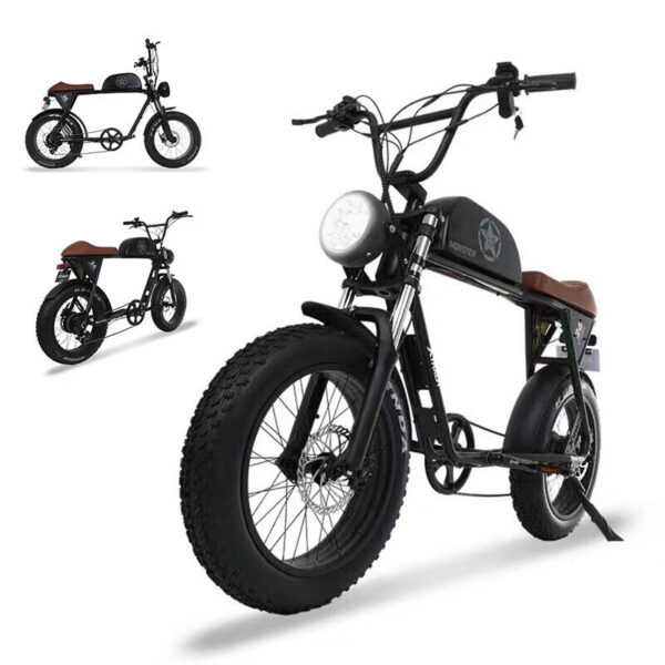 Electric Bike Scooter 800W Waterproof Off-Road Bicycle IPX4 Gift MONSTER Xmas