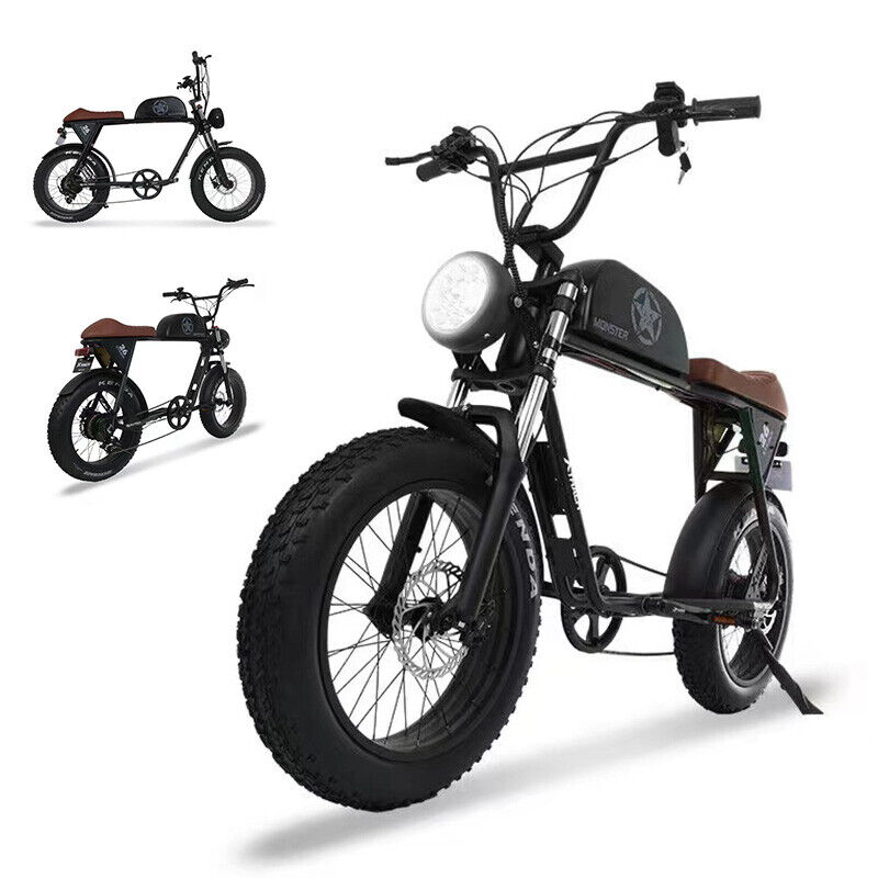Electric Bike Scooter 800W Waterproof Off-Road Bicycle IPX4 Gift MONSTER Xmas