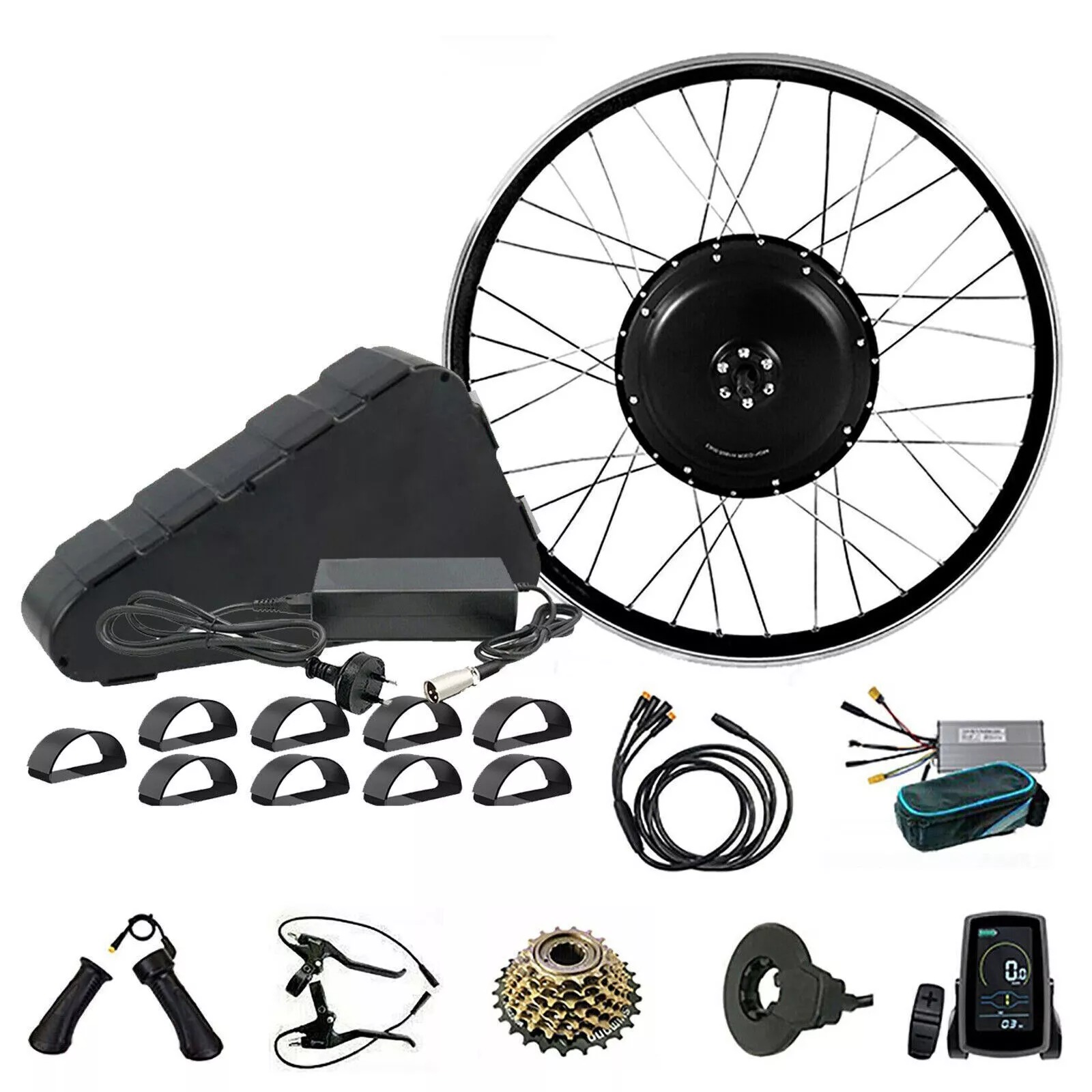 48V 1500W DIY 26" 27.5" 28" 29" 700C Rear Hub EBike Electric Bike Conversion Kit