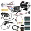 36V 500W Brush Electric Motor Kit Controller Battery fo Go Kart Buggy EBike E300