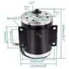 36V 500W Brush Electric Motor Kit Controller Battery fo Go Kart Buggy EBike E300 - Image 4