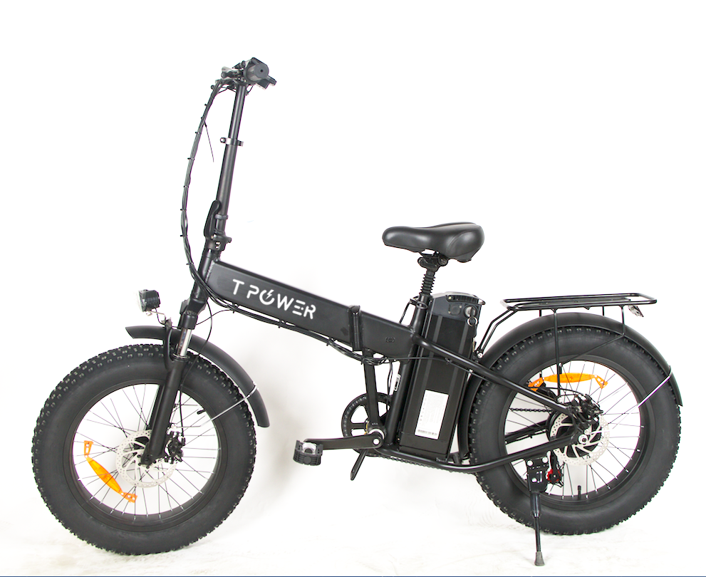 20" Ebike 48V 20Ah Lithium Battery 350W Motor 4'' Fat Tire Front Suspension fold