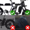 UPP 36V 48V 52V 60V20Ah Lithium ion Battery For eBike Electric Bicycle W/Charger - Image 9
